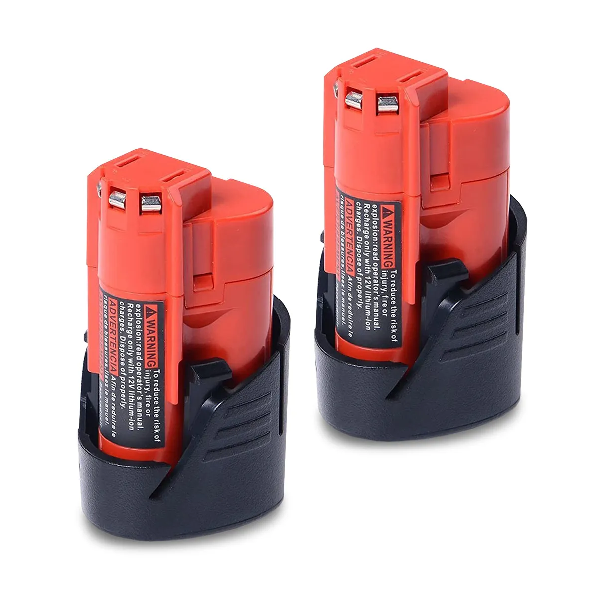 48-11-2420 12V 3.0AH Compact Battery Replacement for Milwaukee 12V Battery M12 2.0Ah 2.5Ah 1.5Ah 48-11-2425 48-11-2430 48-11-2401