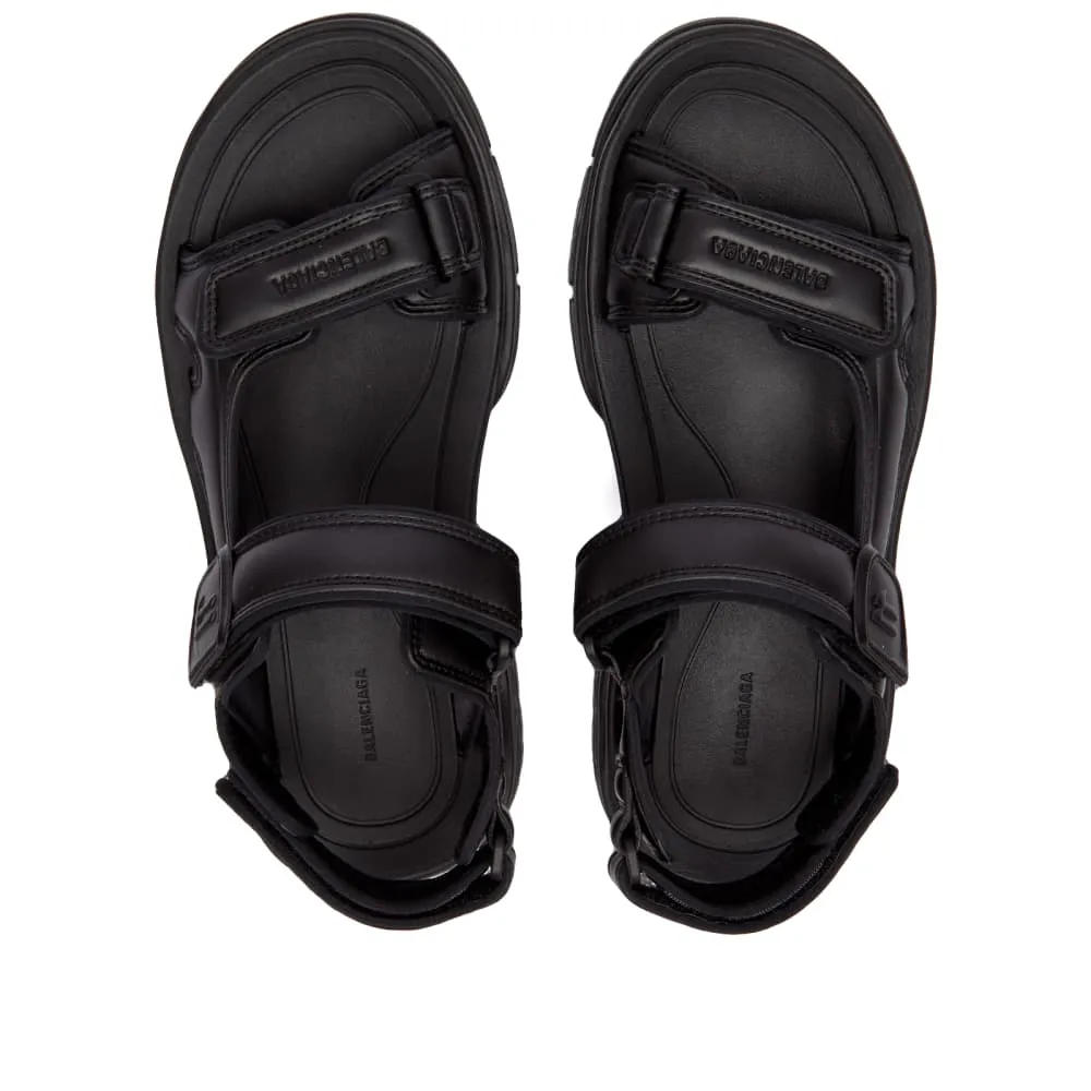 Balenciaga Hiking Sandals, Black