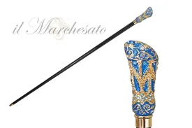 Belle Epoque vintage Walking stick - 24K goldplated