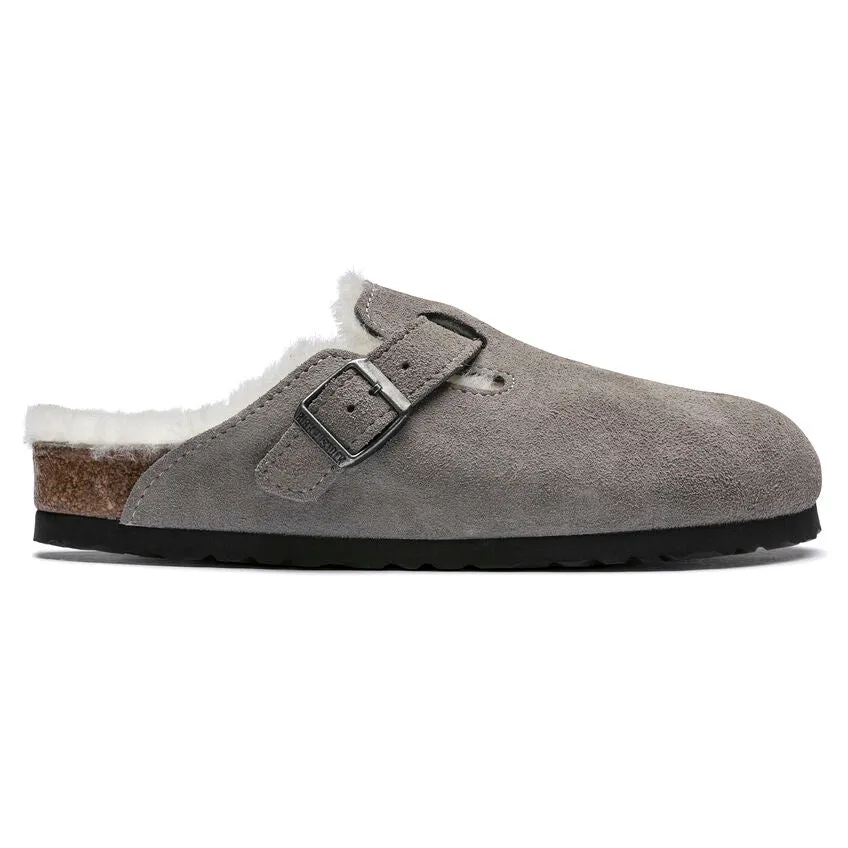 Birkenstock Stone Boston Shearling Clog