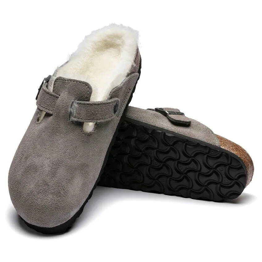 Birkenstock Stone Boston Shearling Clog