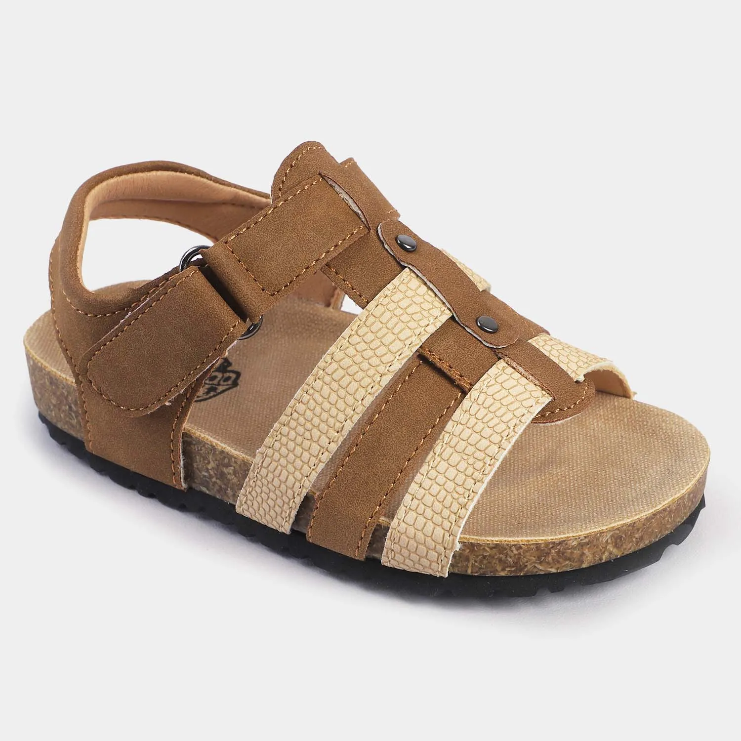 Boys Sandal 108-1-Beige/Brown