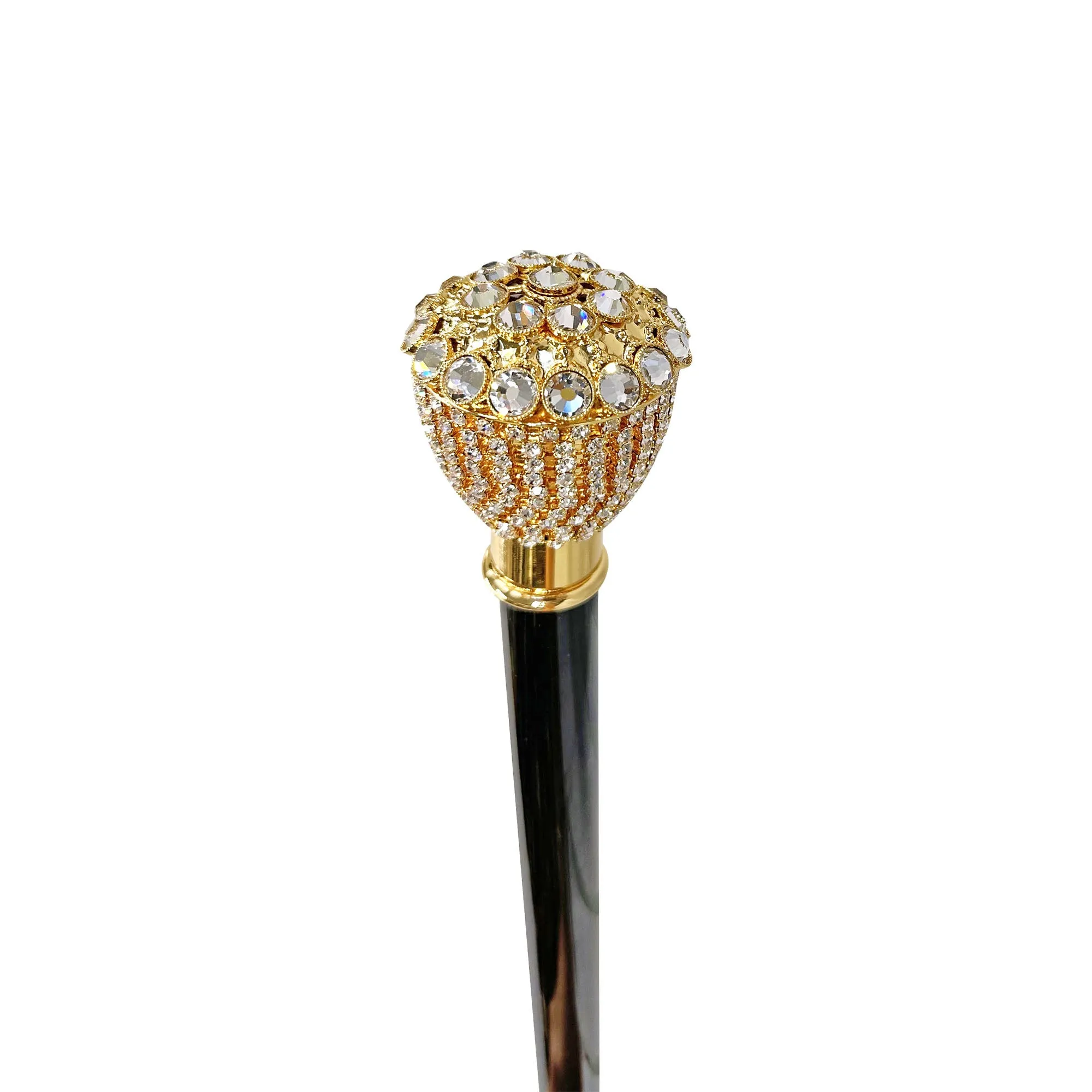 Bright Walkingsticks with Crystals Encrusted Knob