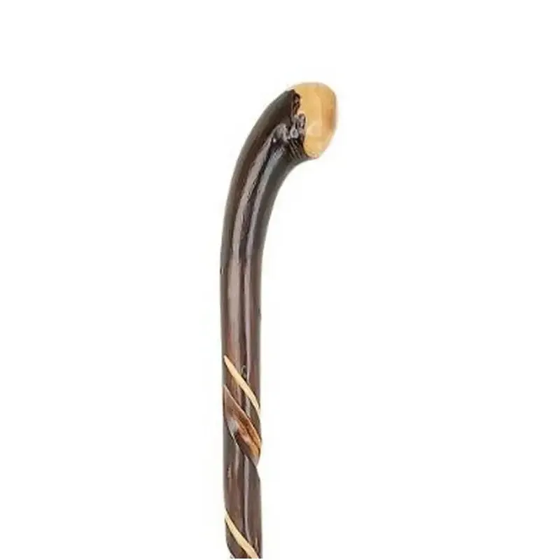 CHESTNUT KNOB SPIRAL WALKING STICK 4C