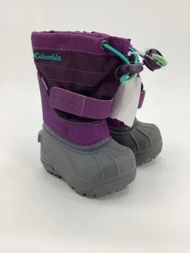 Columbia Child Size 4 Toddler Purple Rain/Snow Boots