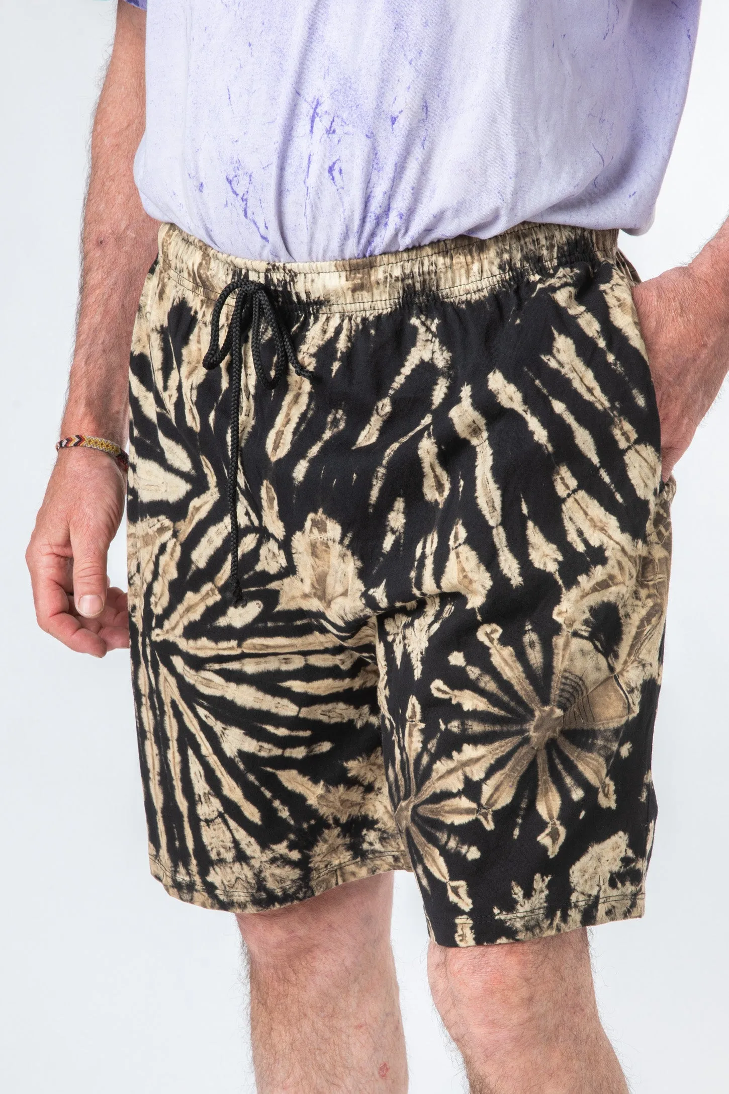 Cotton Tie Dye Mens Shorts