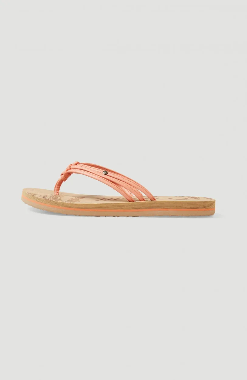 Ditsy Sandals | Fusion Coral