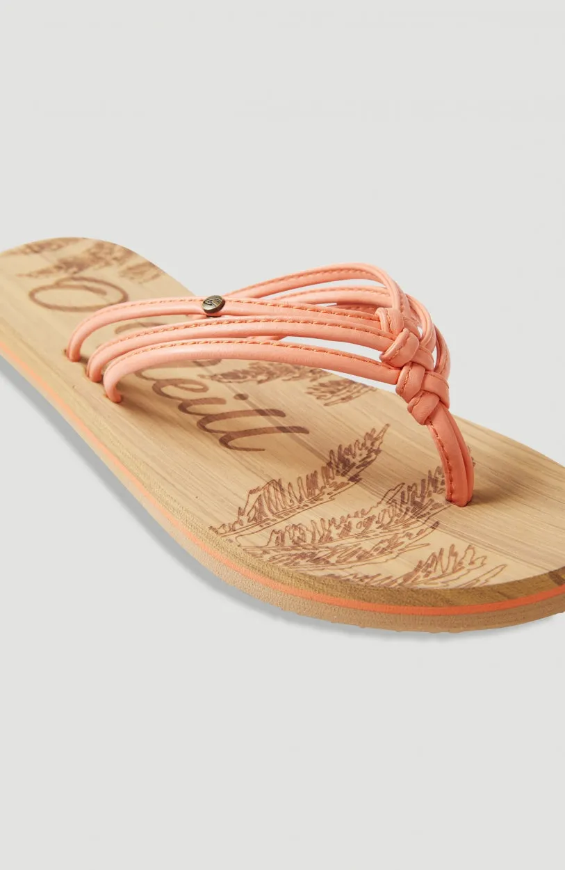 Ditsy Sandals | Fusion Coral