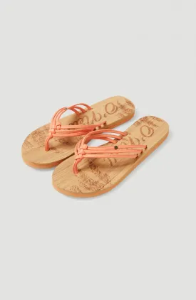 Ditsy Sandals | Fusion Coral