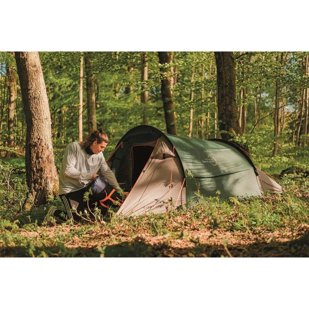 Easy Camp Energy 200 Tent - 2 Man Tent (Rustic Green)