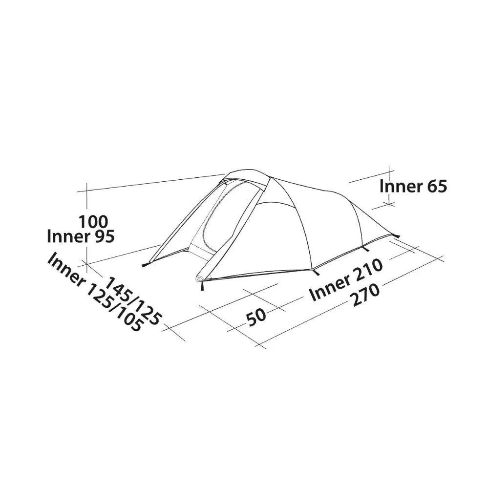 Easy Camp Energy 200 Tent - 2 Man Tent (Rustic Green)