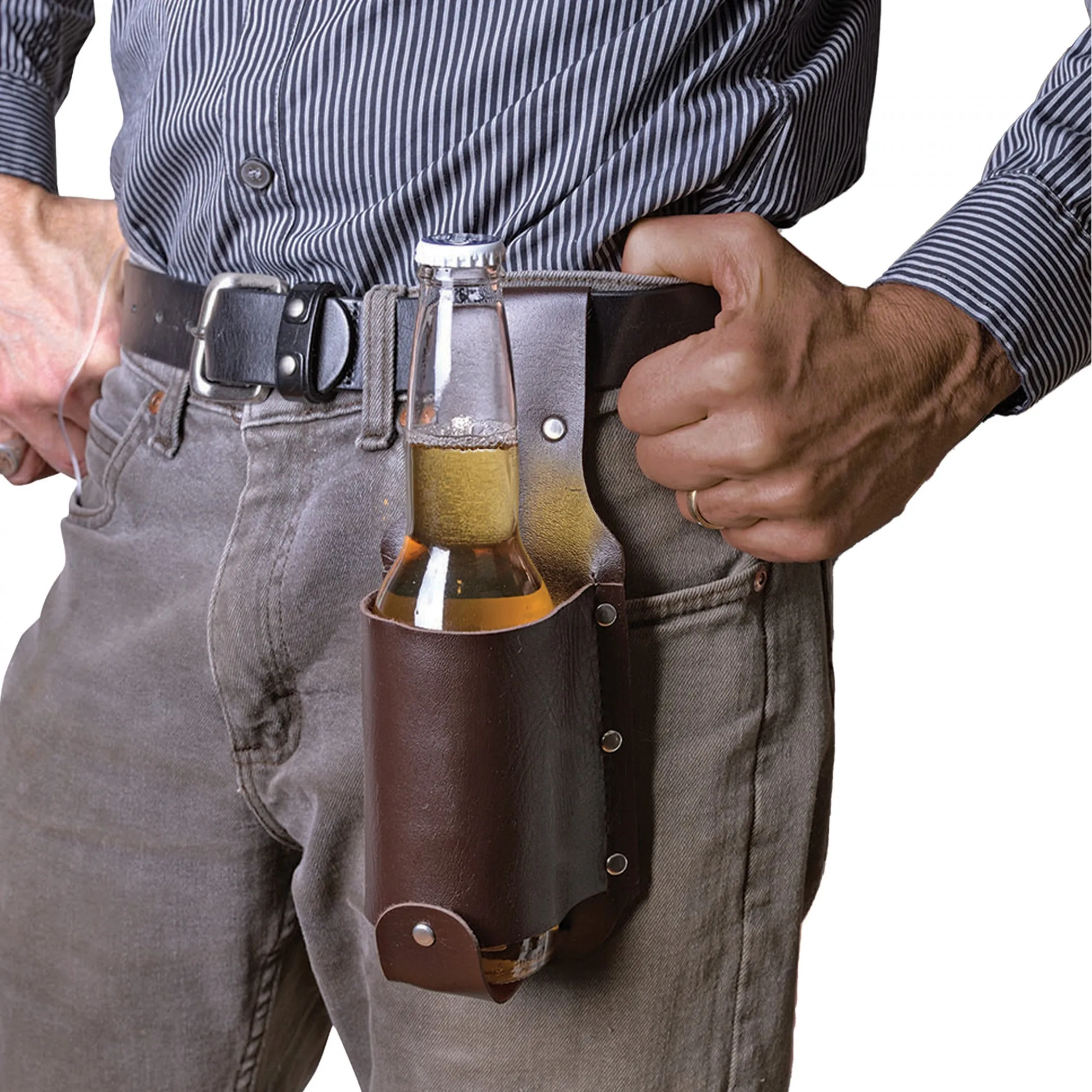 Hands-Free Bottle Holder Belt Strap