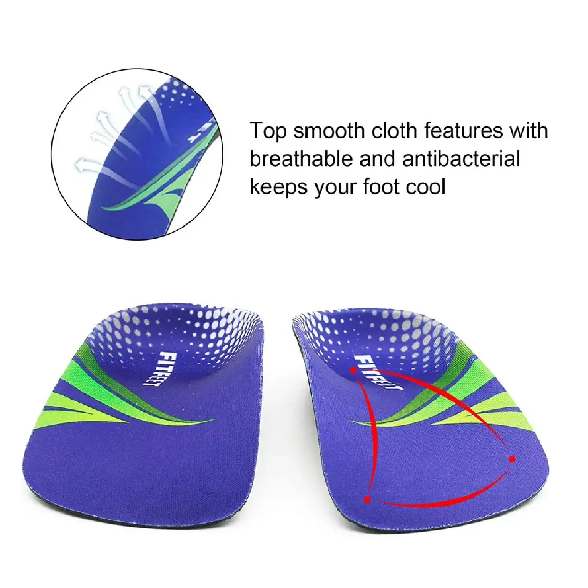 High Arch Support Orthotic Inserts for Improved Foot Comfort and Stability