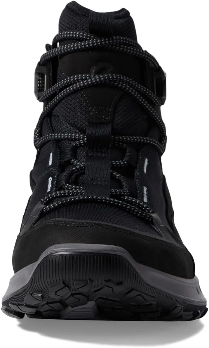 Hiking shoes waterproof Ultra Terrain Waterproof Mid Hiking Boot ECCO Sport, color Black/Black/Black