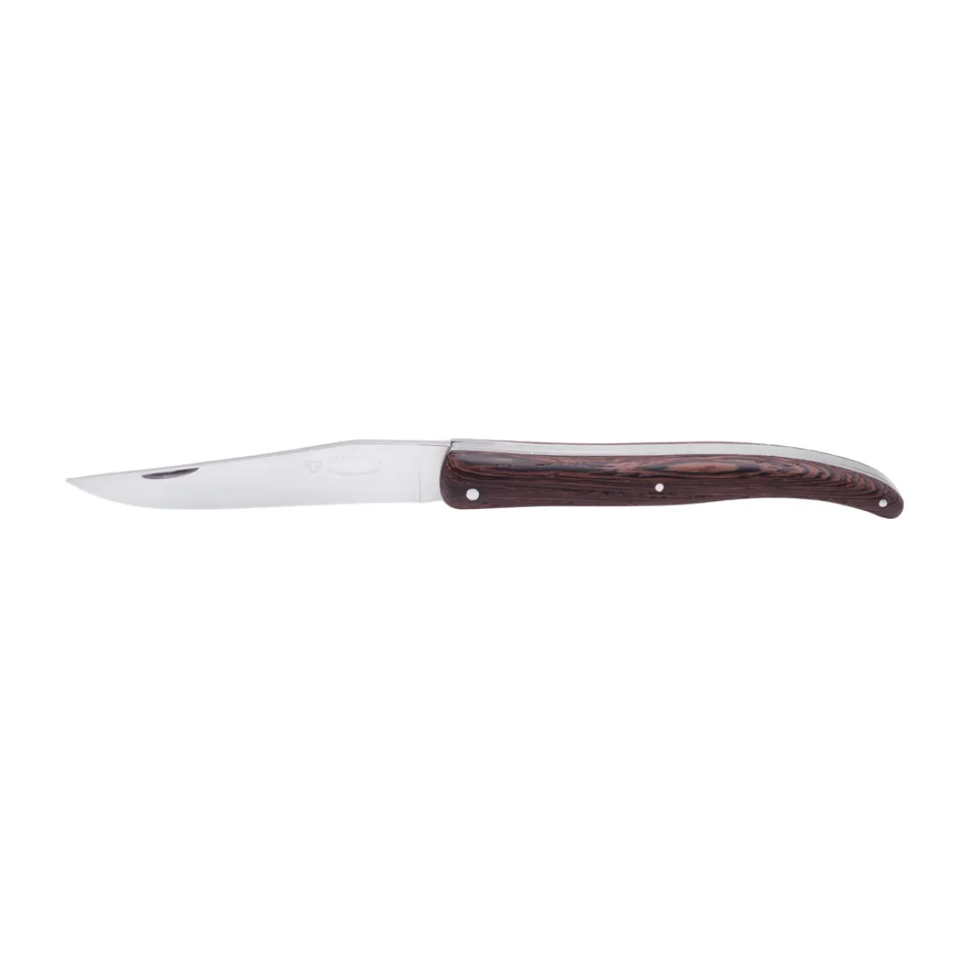 Laguiole En Aubrac Backpacker's Folding Knife (12cm) - Wenge Wood