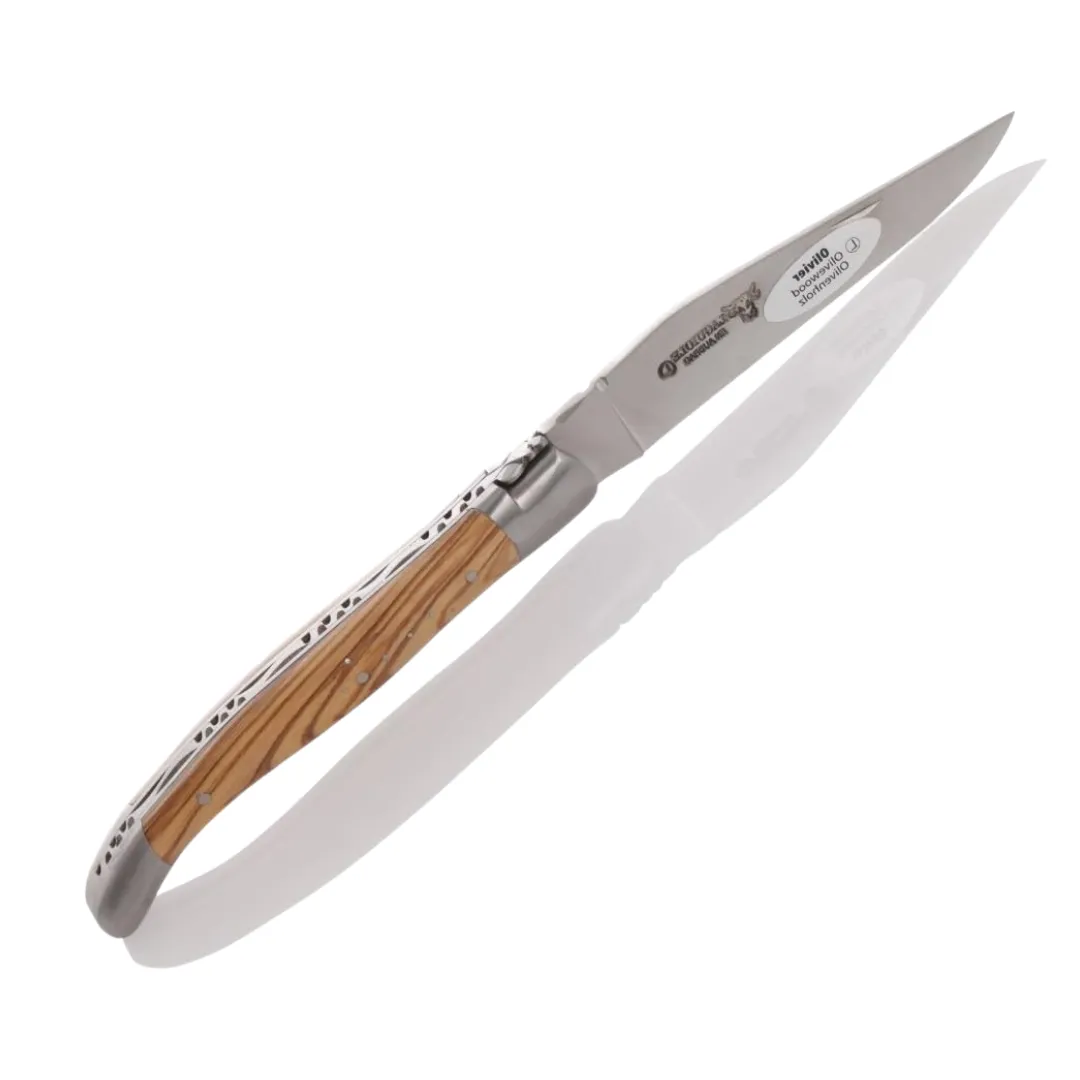 Laguiole En Aubrac Folding Knife (11cm) - Olive Wood