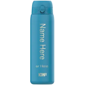 Leak Proof 1 Litre Water Bottle, Personalised, Stainless Steel, 1L