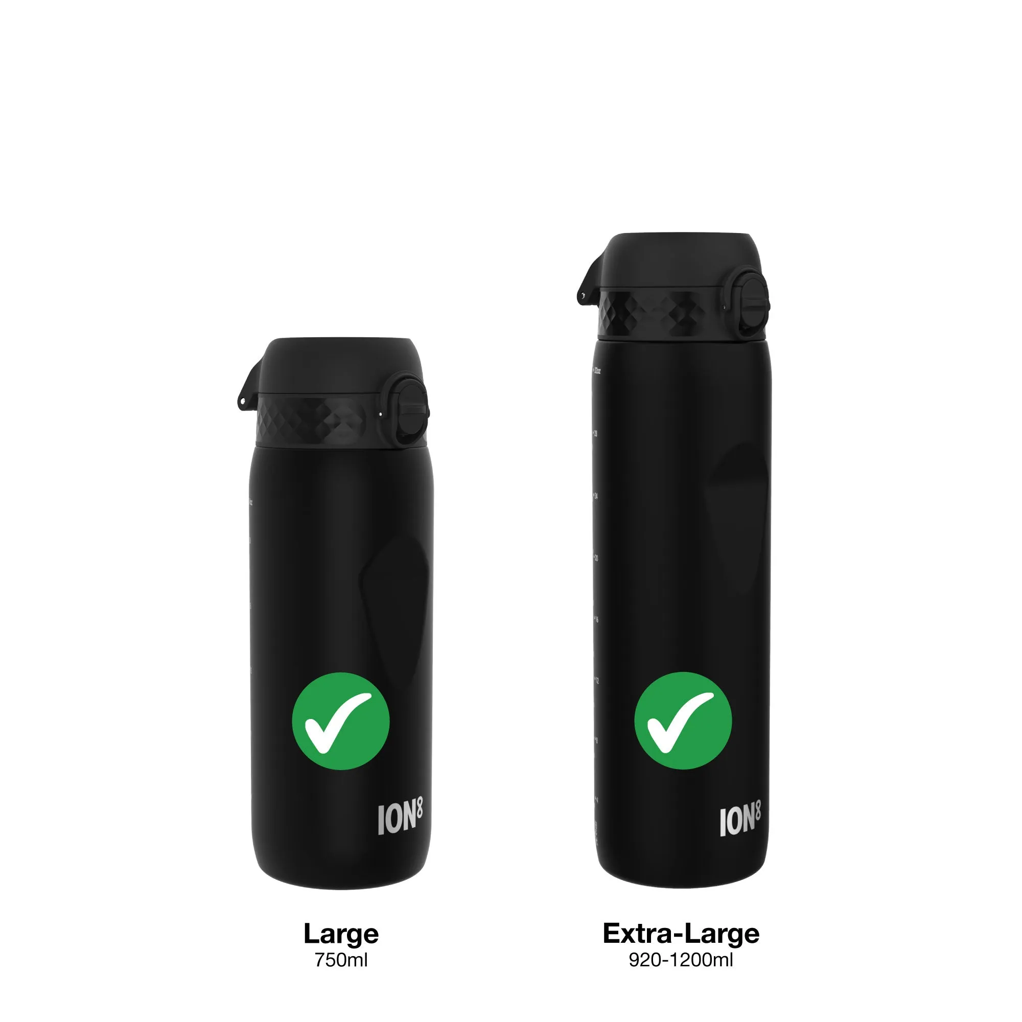 Leak Proof Water Bottle Replacement Lid, Black, Large / X-Large