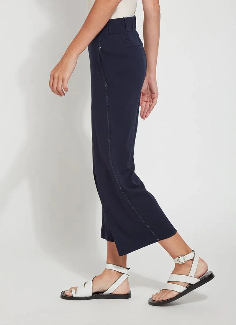 Leila Crop Relaxed Wide Leg | True Navy