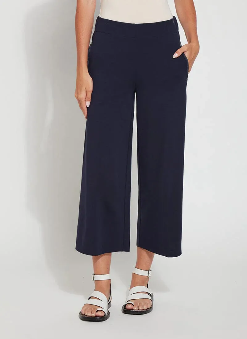 Leila Crop Relaxed Wide Leg | True Navy