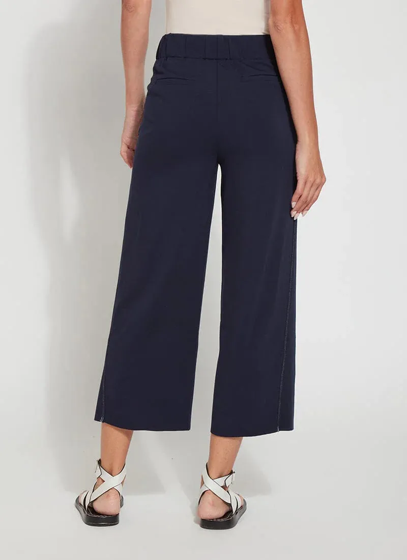 Leila Crop Relaxed Wide Leg | True Navy