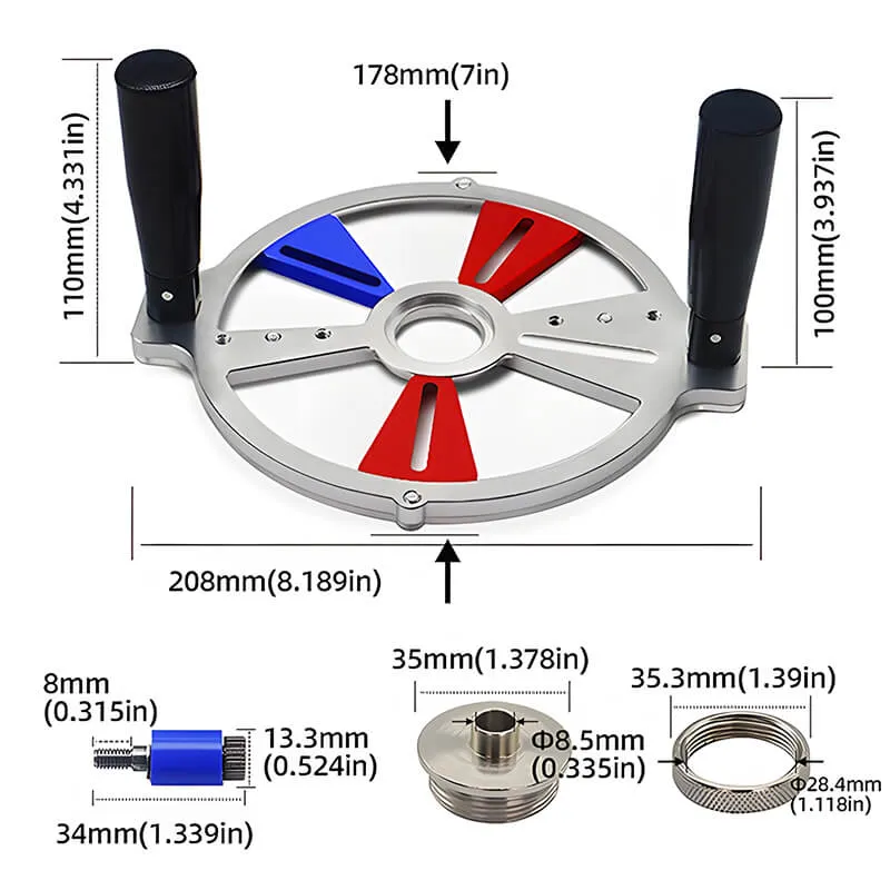 Levoite™ Universal Compact Router Sub-Base with Handles