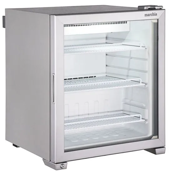 Marchia CR2 24" Stainless Steel Compact Glass Door Refrigerator