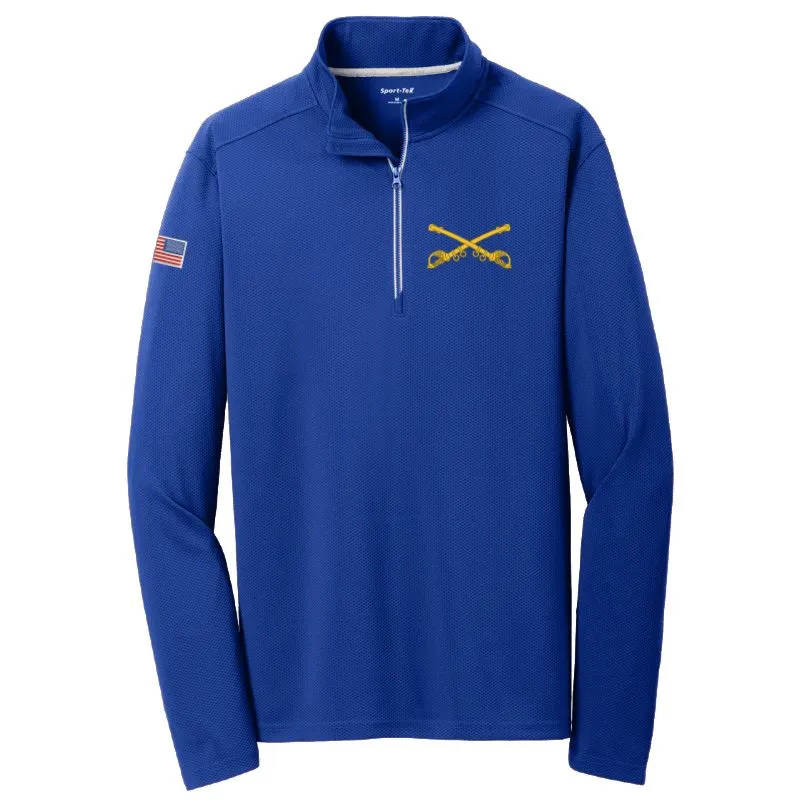 Moisture Wicking Crossed Sabers 1/4 Zip