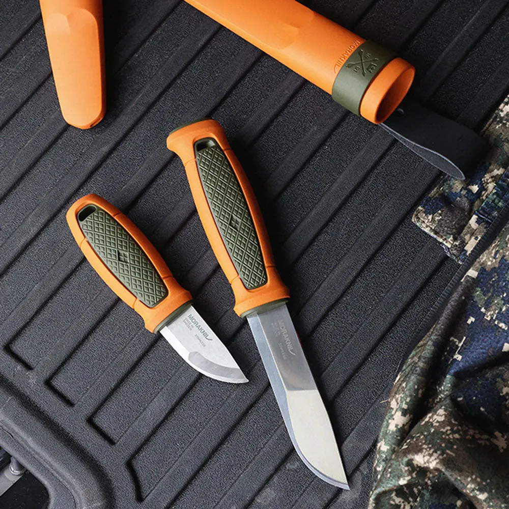 Morakniv Kansbol (S) Outdoor Bushcraft Knife (Burnt Orange Olive Green)