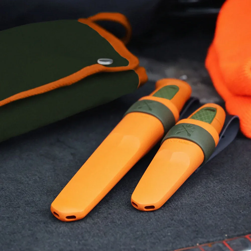 Morakniv Kansbol (S) Outdoor Bushcraft Knife (Burnt Orange Olive Green)