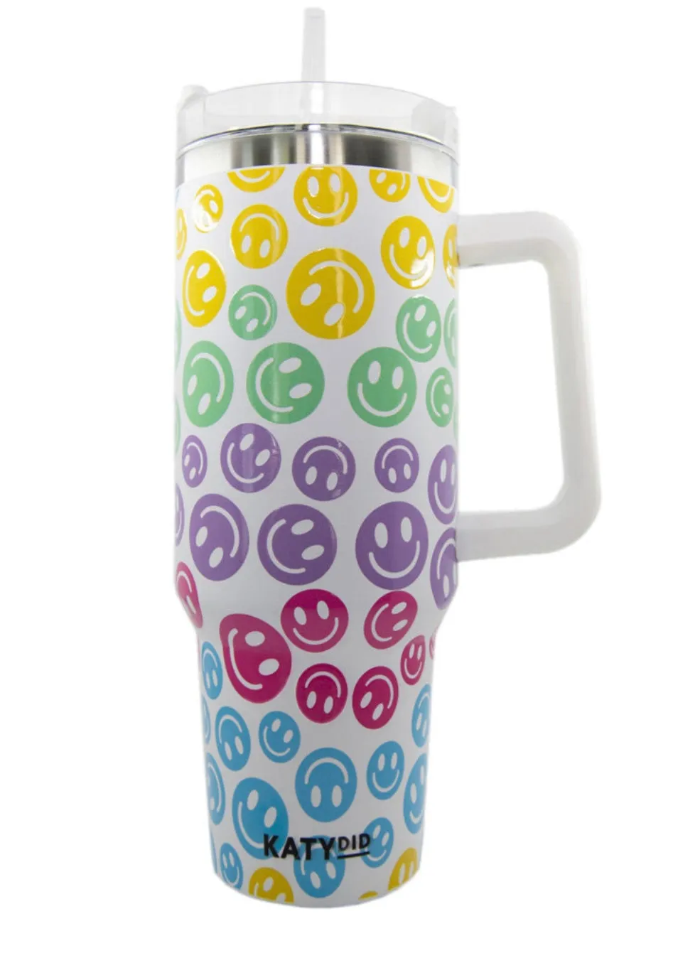 Multicolor Smiley 40oz Tumbler