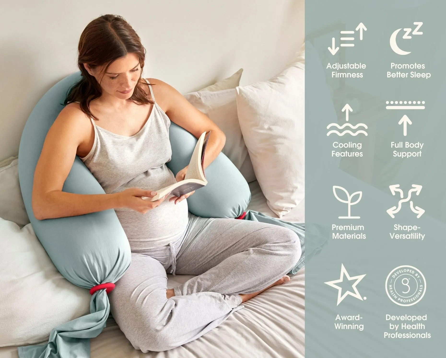 Pregnancy Pillow - Eucalyptus