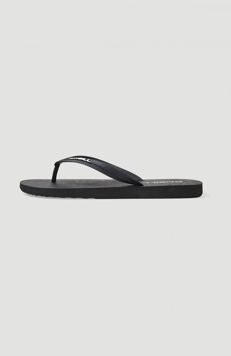 Profile Small Logo Sandals | Black Out