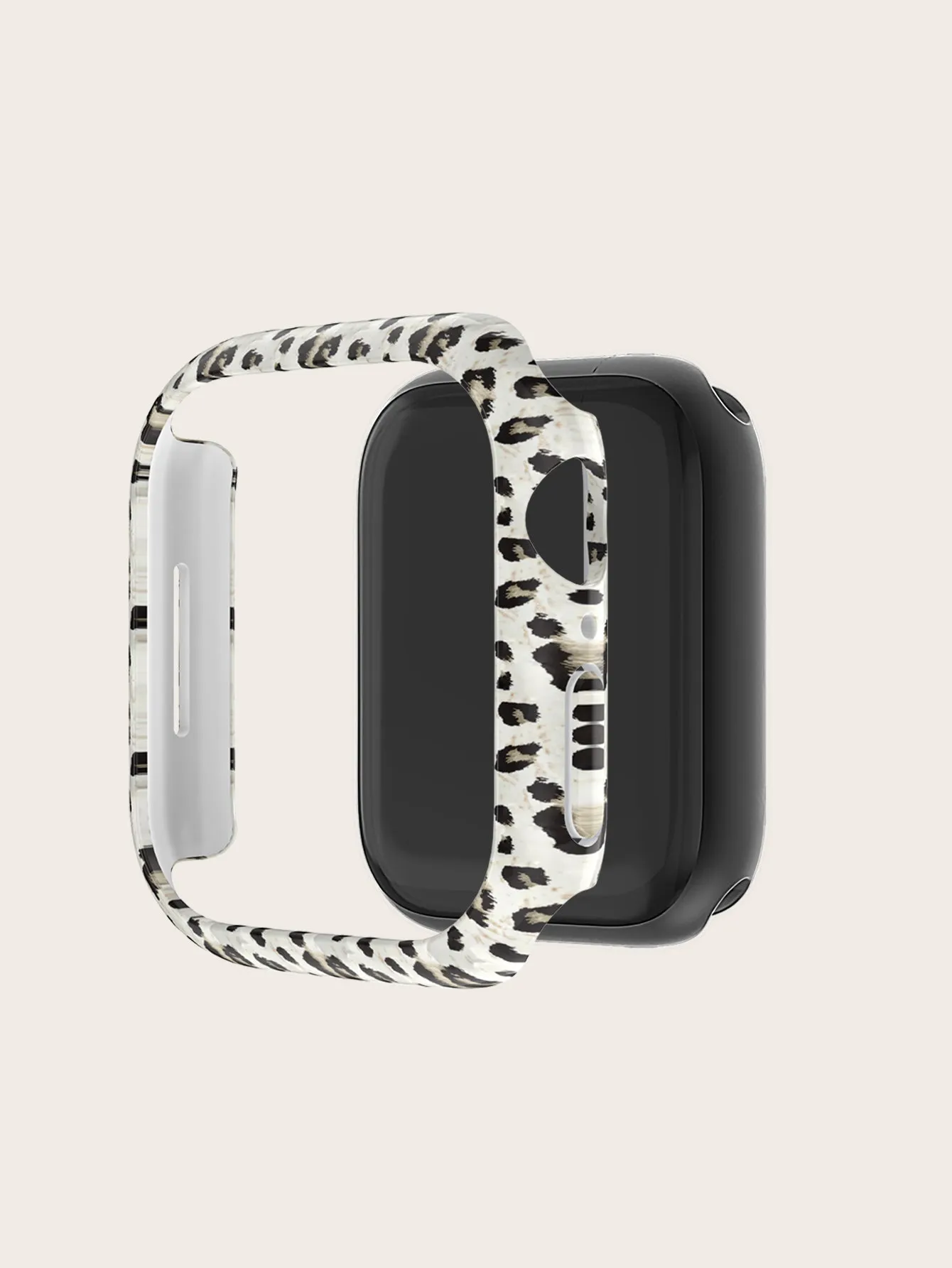 Protective Bumper Case with Screen Protector for Apple Watch 38mm- Leopard Print