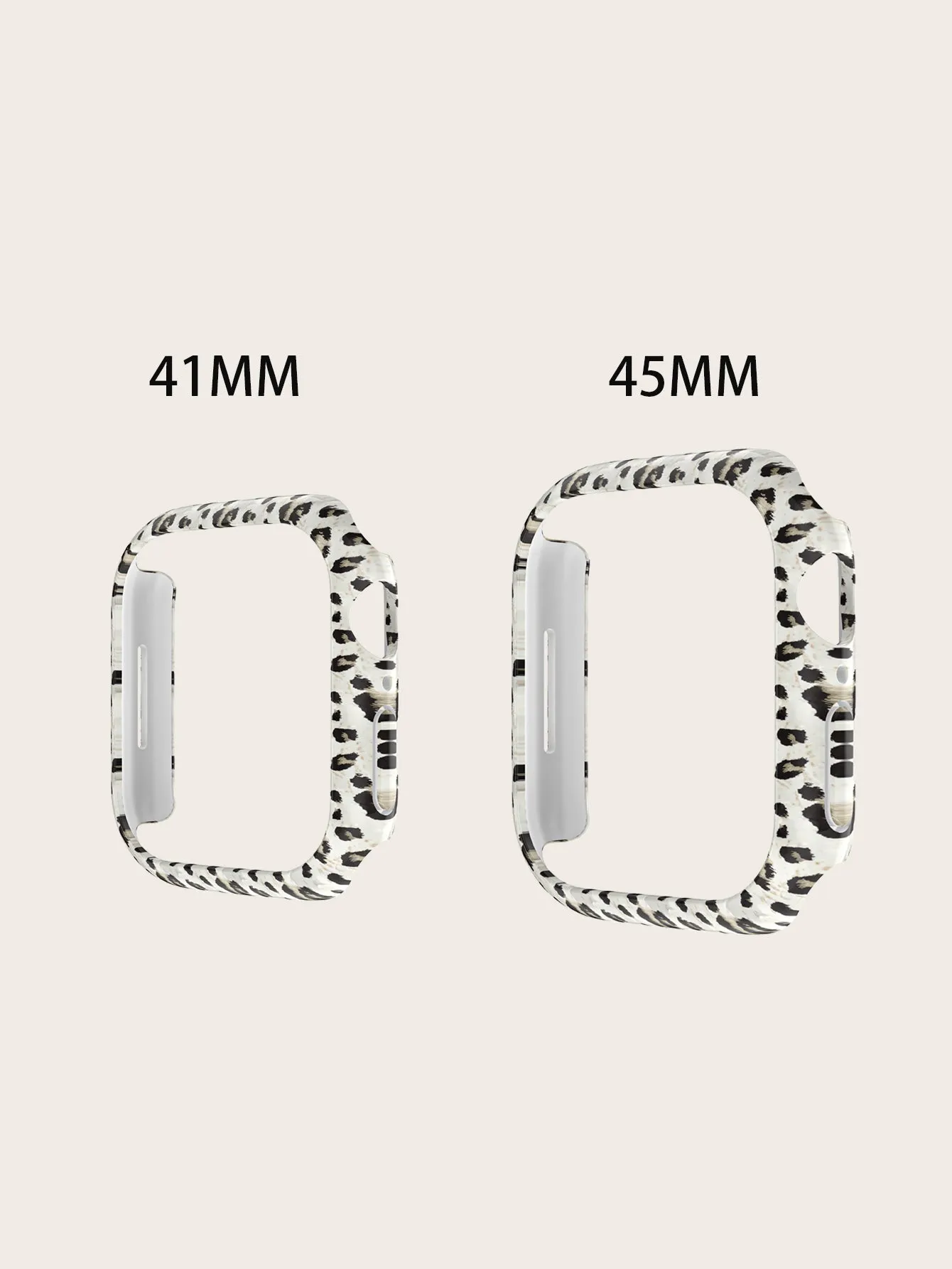 Protective Bumper Case with Screen Protector for Apple Watch 38mm- Leopard Print