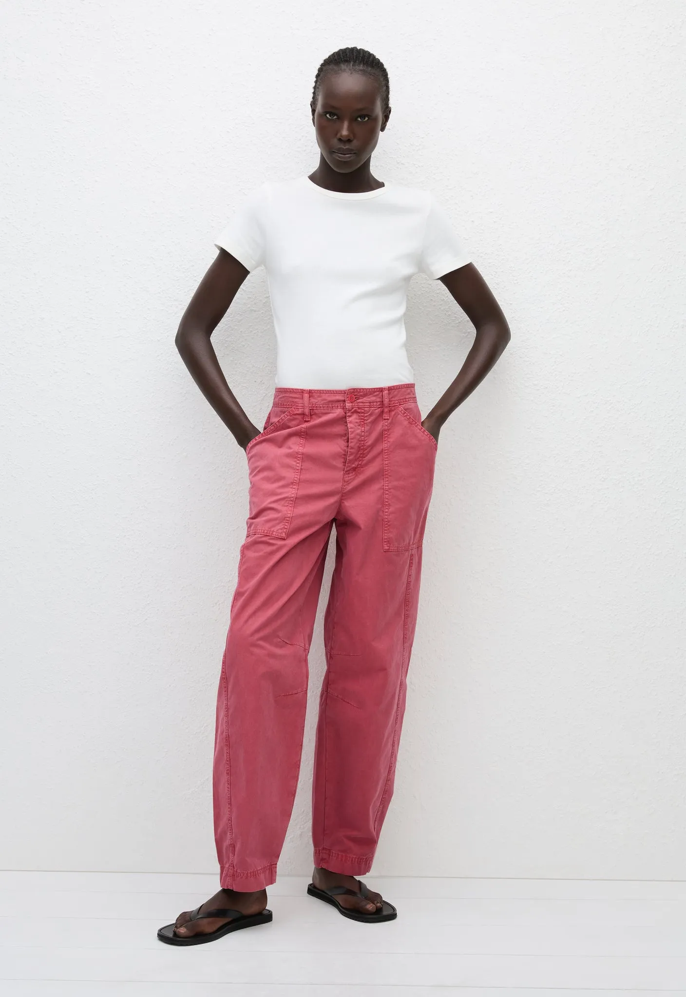 Relaxed Cargo Pant - Rose