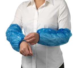 SLEEVE PROTECTORS BLUE X 100 POLYETHYLENE.