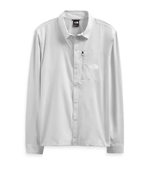 The North Face Men's First Trail UPF Button Shirt Meld Grey