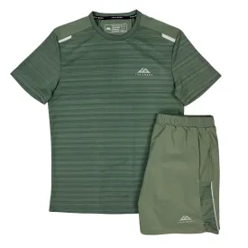 Trailberg Cloud T-Shirt / Shorts Set - Forest Green