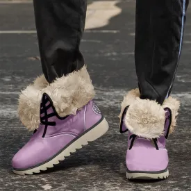 TREADZ Naptown Lavender Cotton-pad Fur Lining Boots