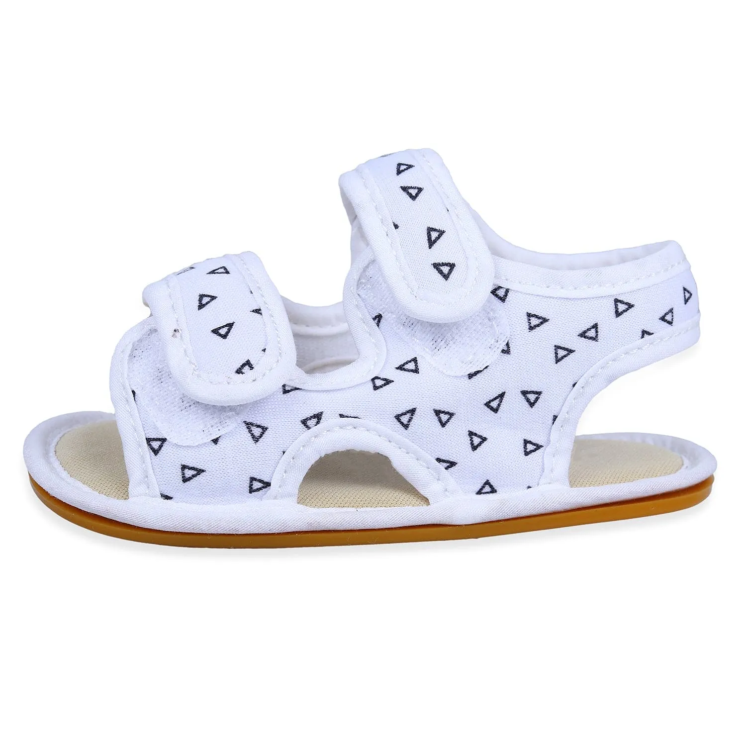 Triangle Comfortable Anti-skid Floater Sandals - White