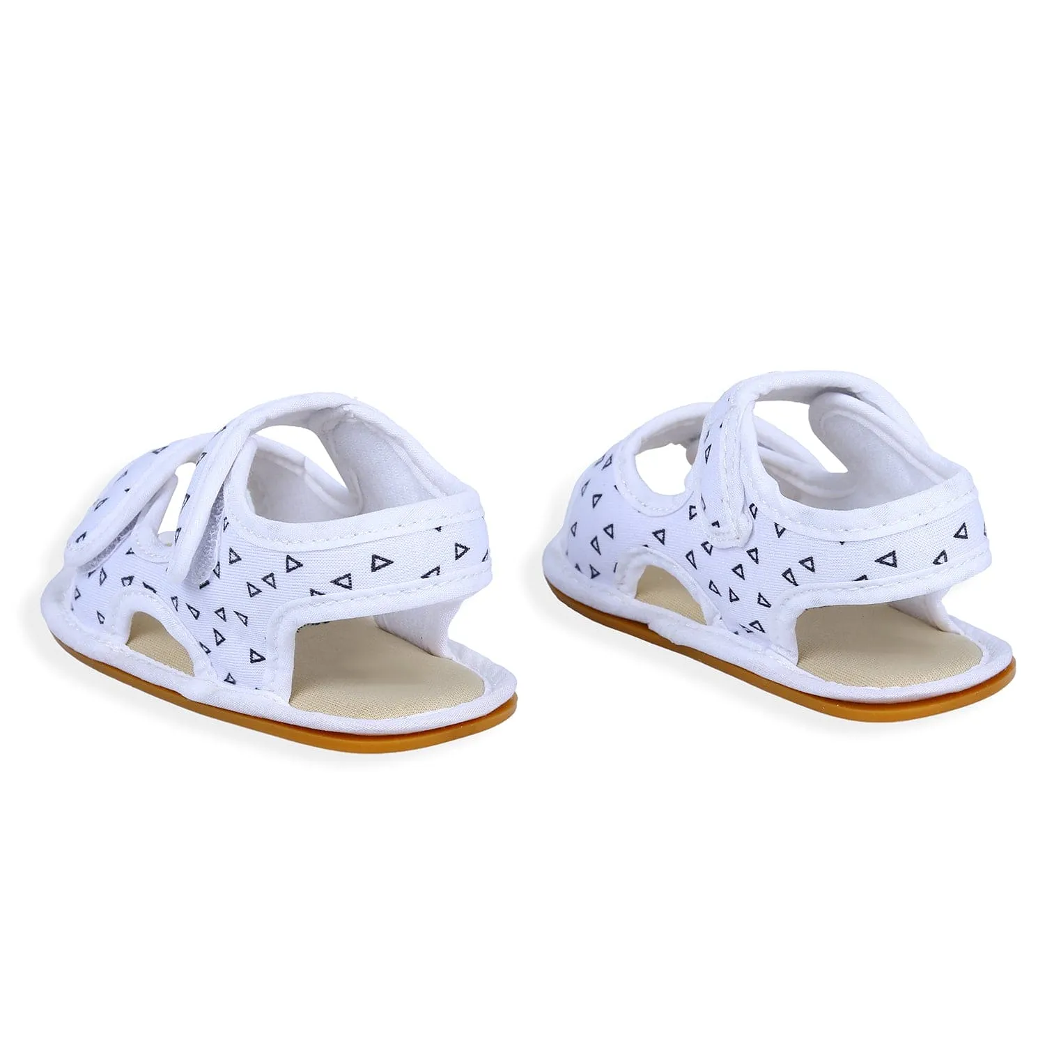 Triangle Comfortable Anti-skid Floater Sandals - White